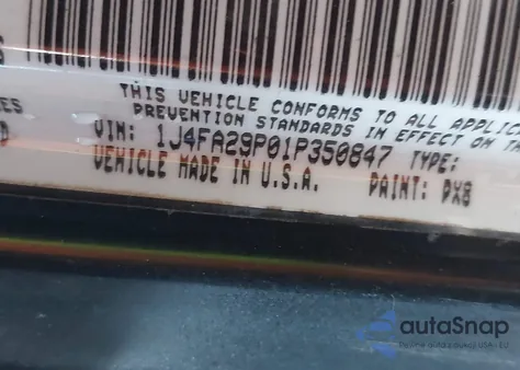 2001 Jeep Wrangler Se из США, поврежденный, VIN 1J4FA29P01P350847